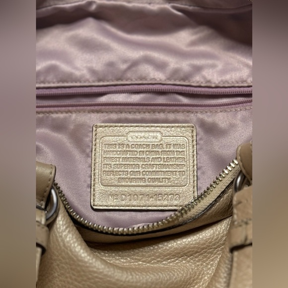 EUC GORGEOUS COACH large leather bag with handles and shoulder strap - Picture 9 of 13